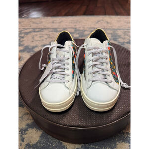 P448 | White Multi-color Sneakers Size 36 (US 5.5/6)